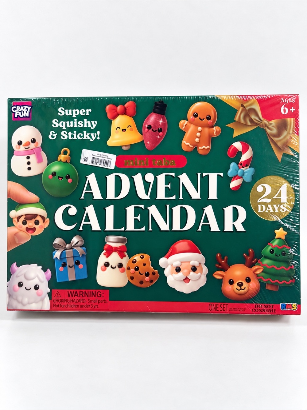 RMS Crazy Fun Mini Taba Advent Calendar 24 Days Christmas Squishies NEW Sealed